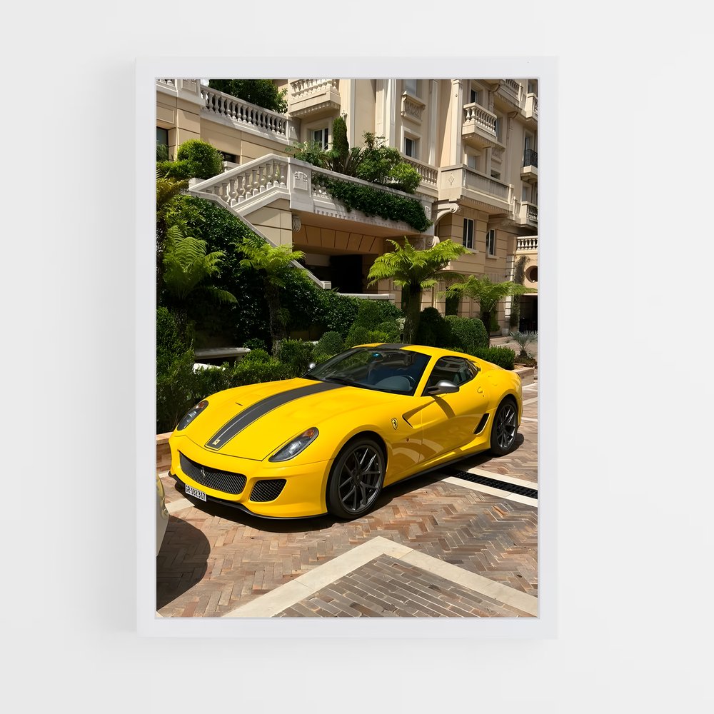 Poster Ferrari à l'Arrêt (vue 3)